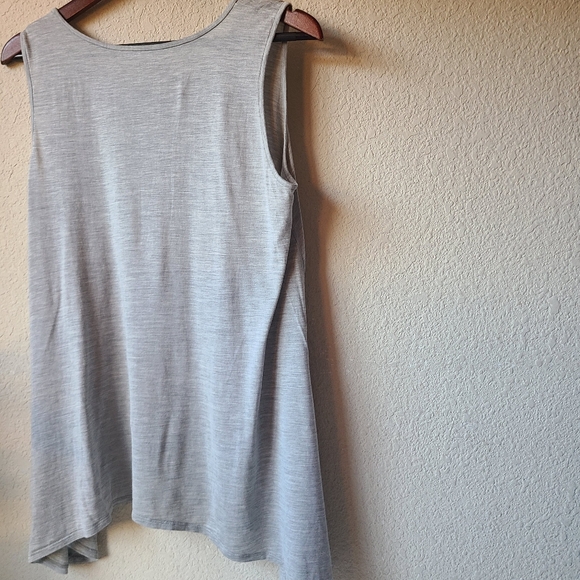 Eileen Fisher Gray Sleeveless Top Women's Size M - Picture 2 of 6